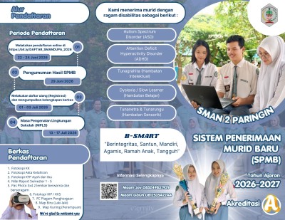 PPDB SMAN 2 Paringin 2021-2022